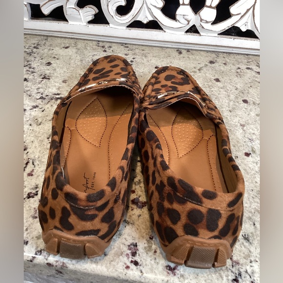 Comfort Leopard Driving Loafers Size 8 - Picture 6 of 11